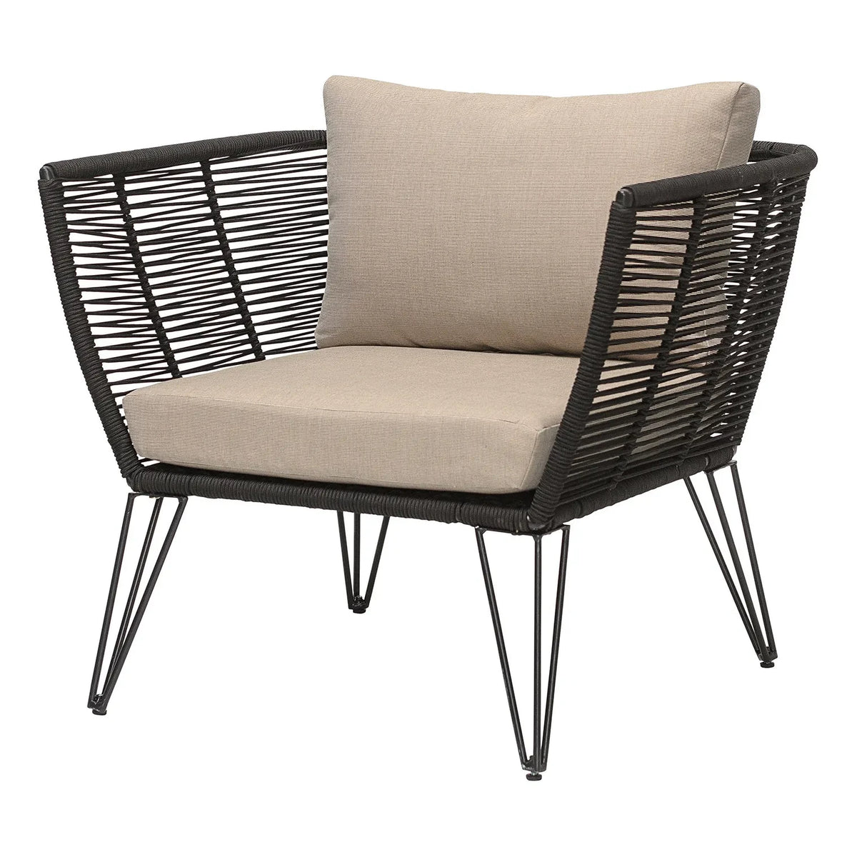 Bloomingville - Mundo Outdoor Lounge Chair | Black