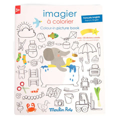 Moulin Roty - Bilingual Coloring Book - Les Popipop