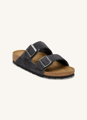 BIRKENSTOCK - Arizona Suede Sandal | Dark grey