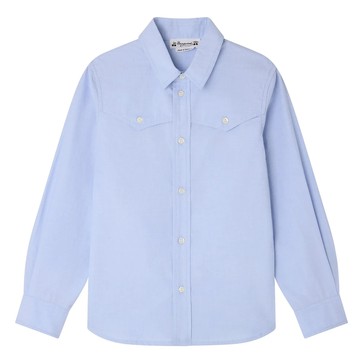 Bonpoint - Jared Organic Cotton Shirt | Light Blue