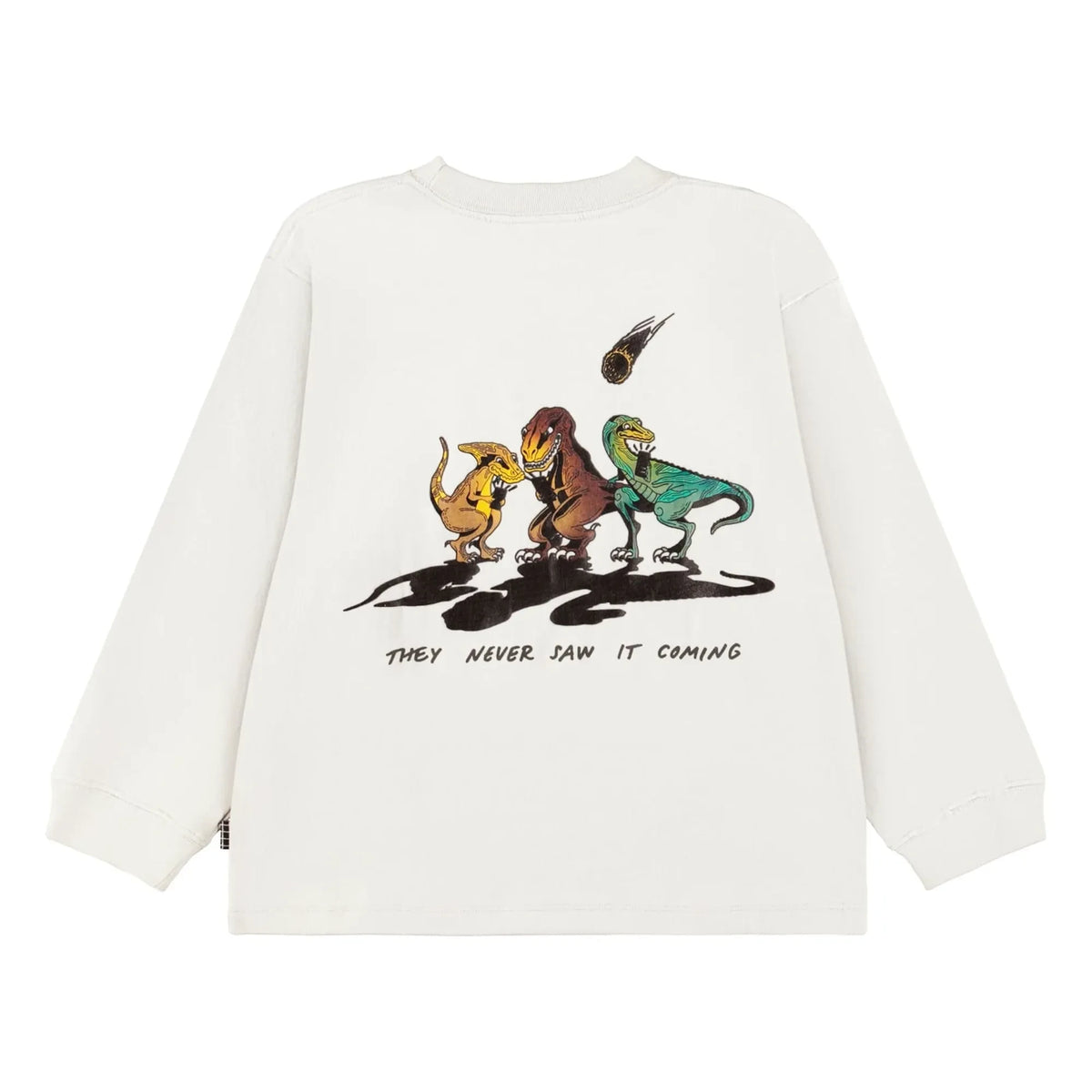 Molo - Rube Dinosaurs Organic Cotton T-Shirt | White
