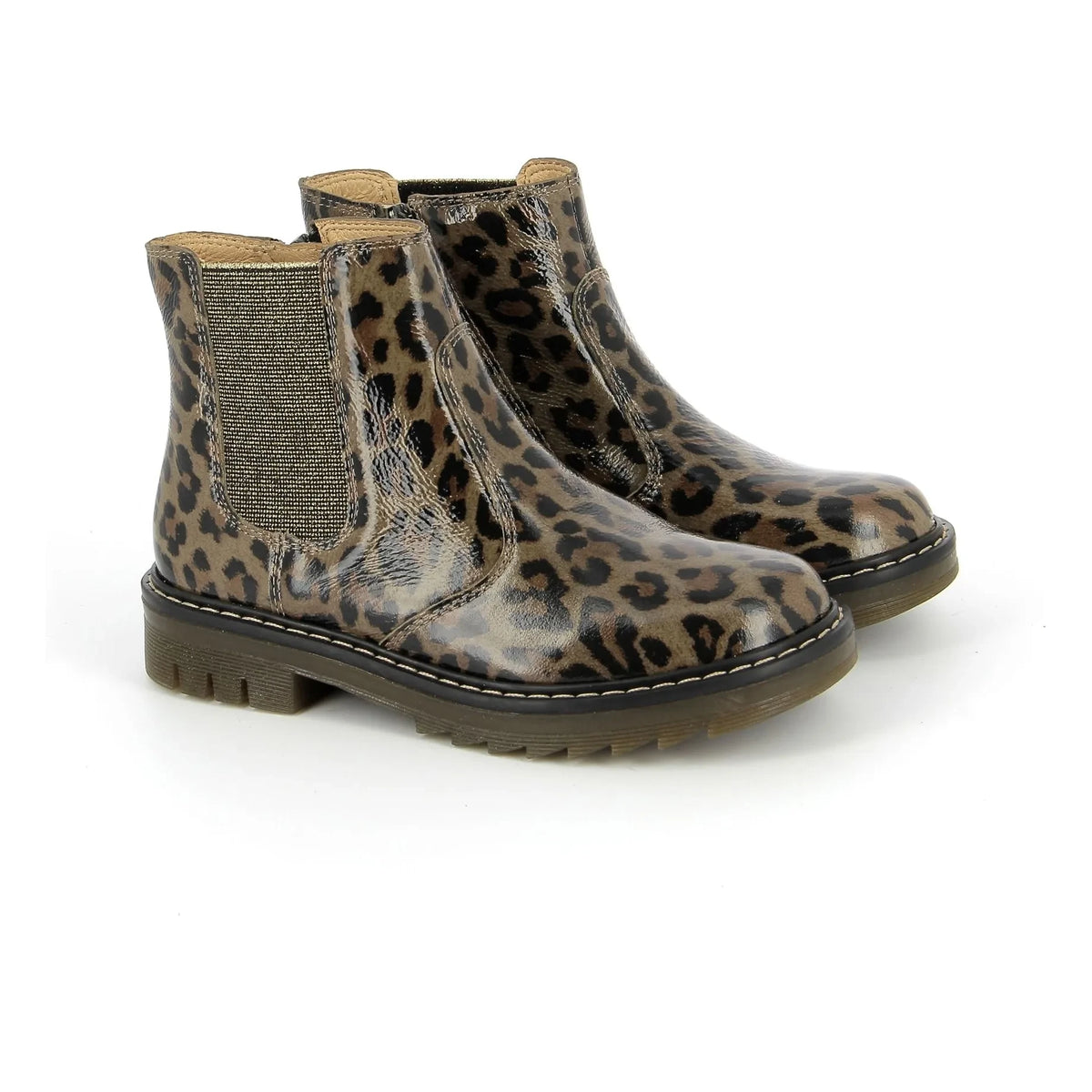 Pom d'Api - Sid Jodzip Leopard Boots | Brown