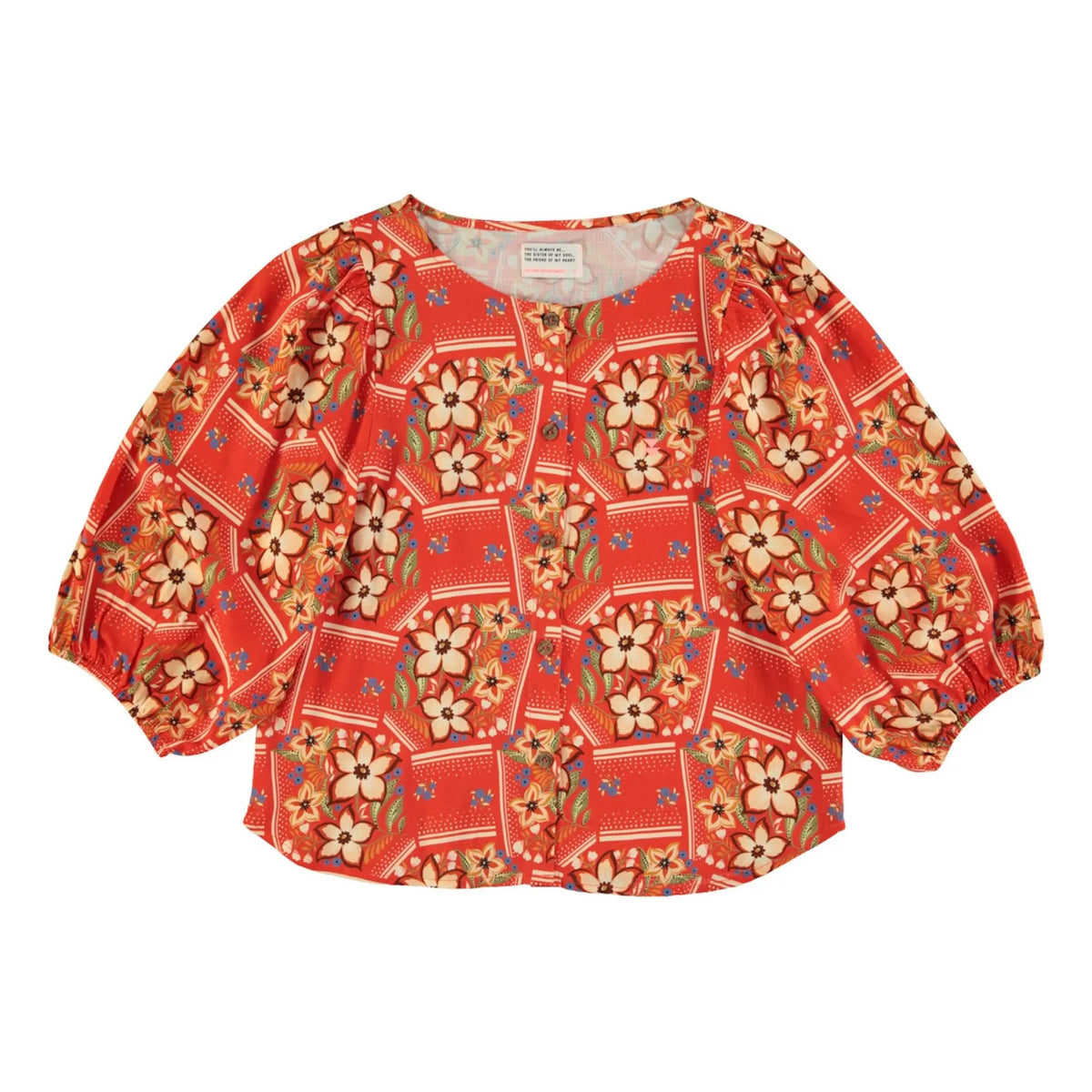 Sisters Department - Floral Pattern Blouse | Red