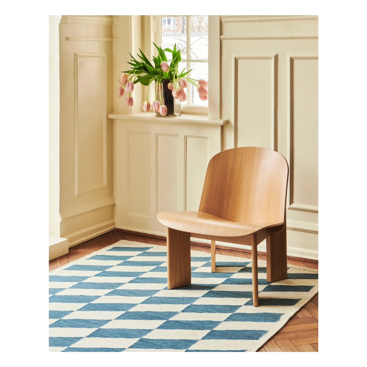 Hay - Shift Kilim Rug | Blue