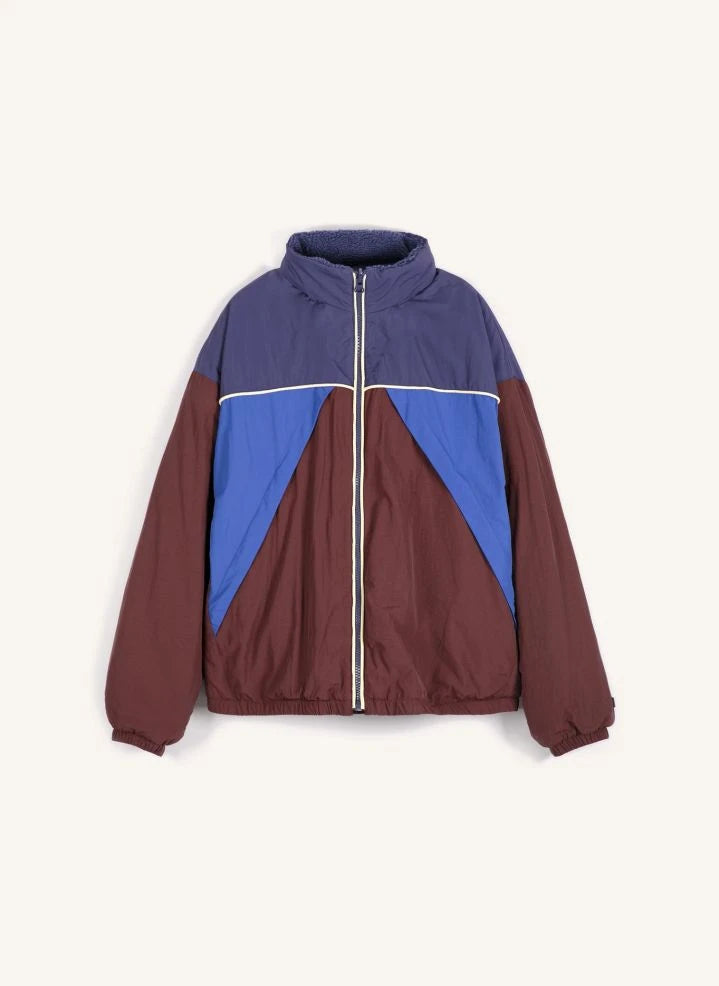 Bobo Choses - Color-block Sherpa Jacket | Brown