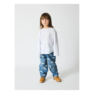 brunobruno nation - Dorethy AOP Organic Cotton Jeans | Blue