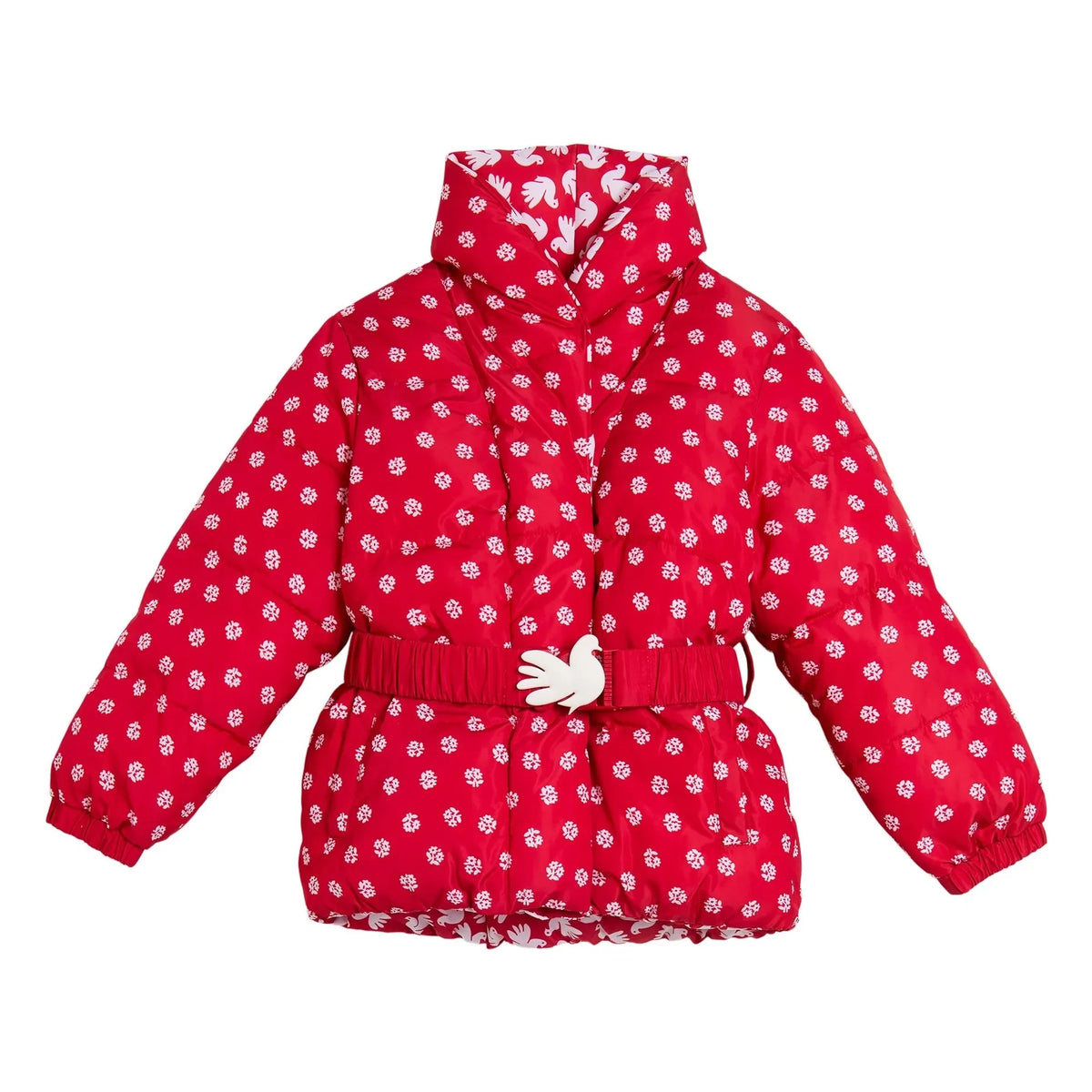Stella McCartney Kids - Floral Patterned Puffer Jacket | Red