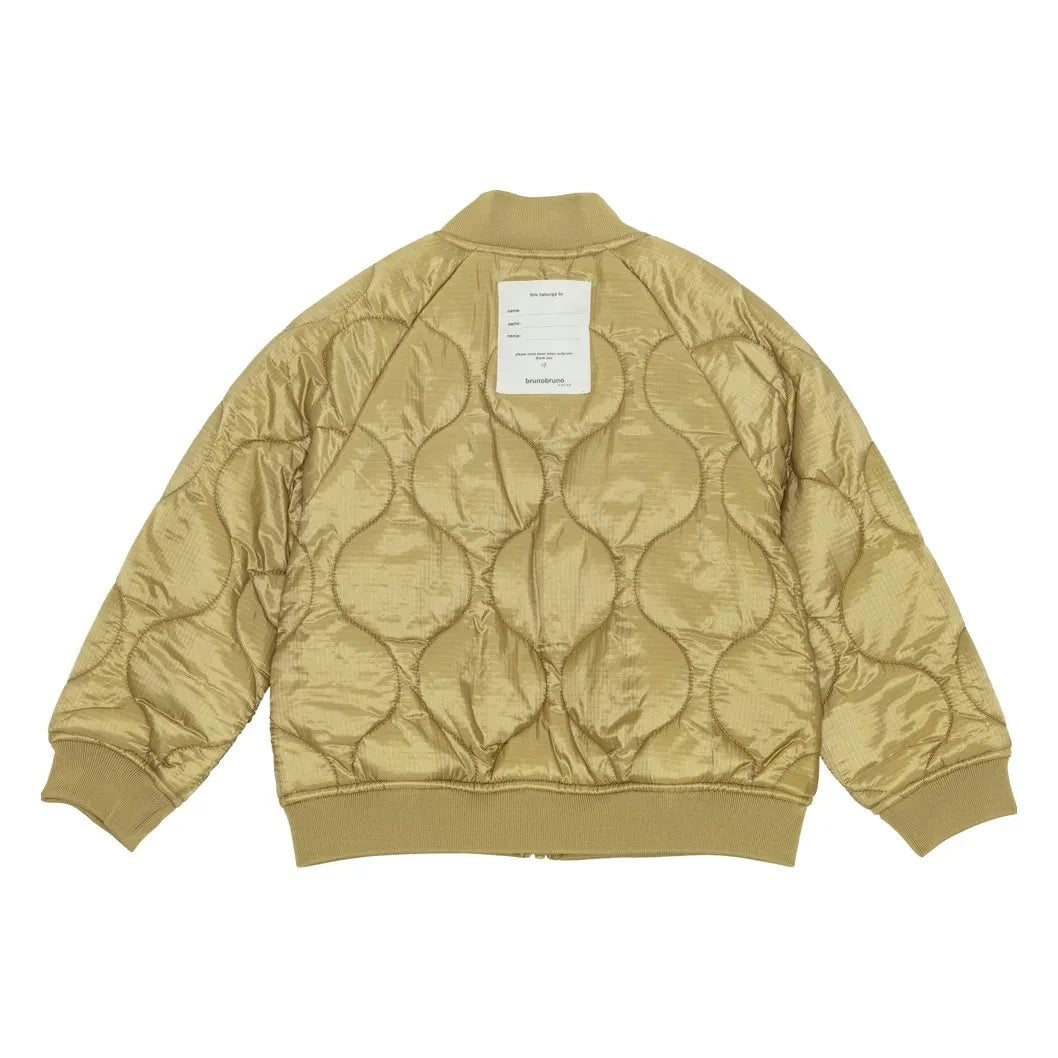 brunobruno nation - Harrold Bomber Jacket Made From Recycled Fibers | Mustard