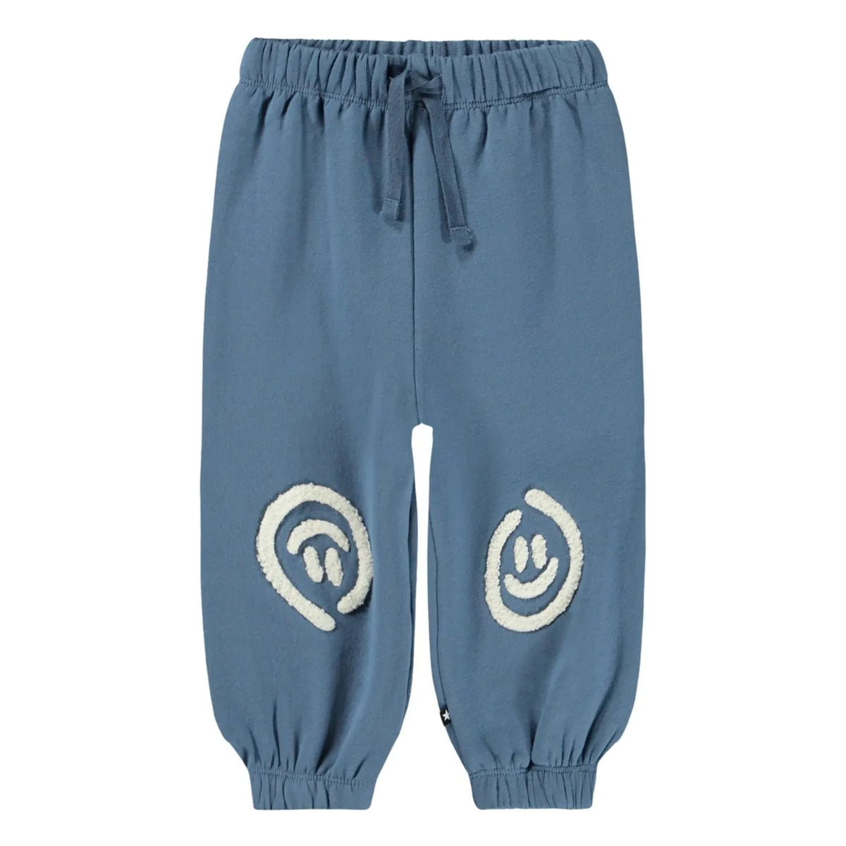 Molo - Simon Smileys organic cotton jogger pants | Blue