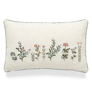 Editions Aimable - Hubert Flowers Pillow | Cream Gauze