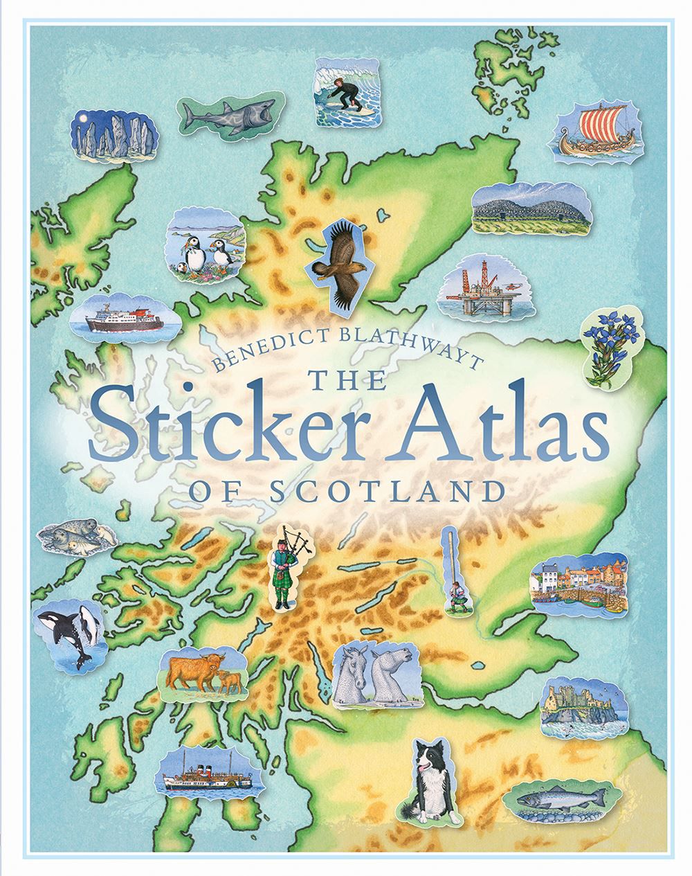 Birlinn - Sticker Atlas Of Scotland-Dinossi
