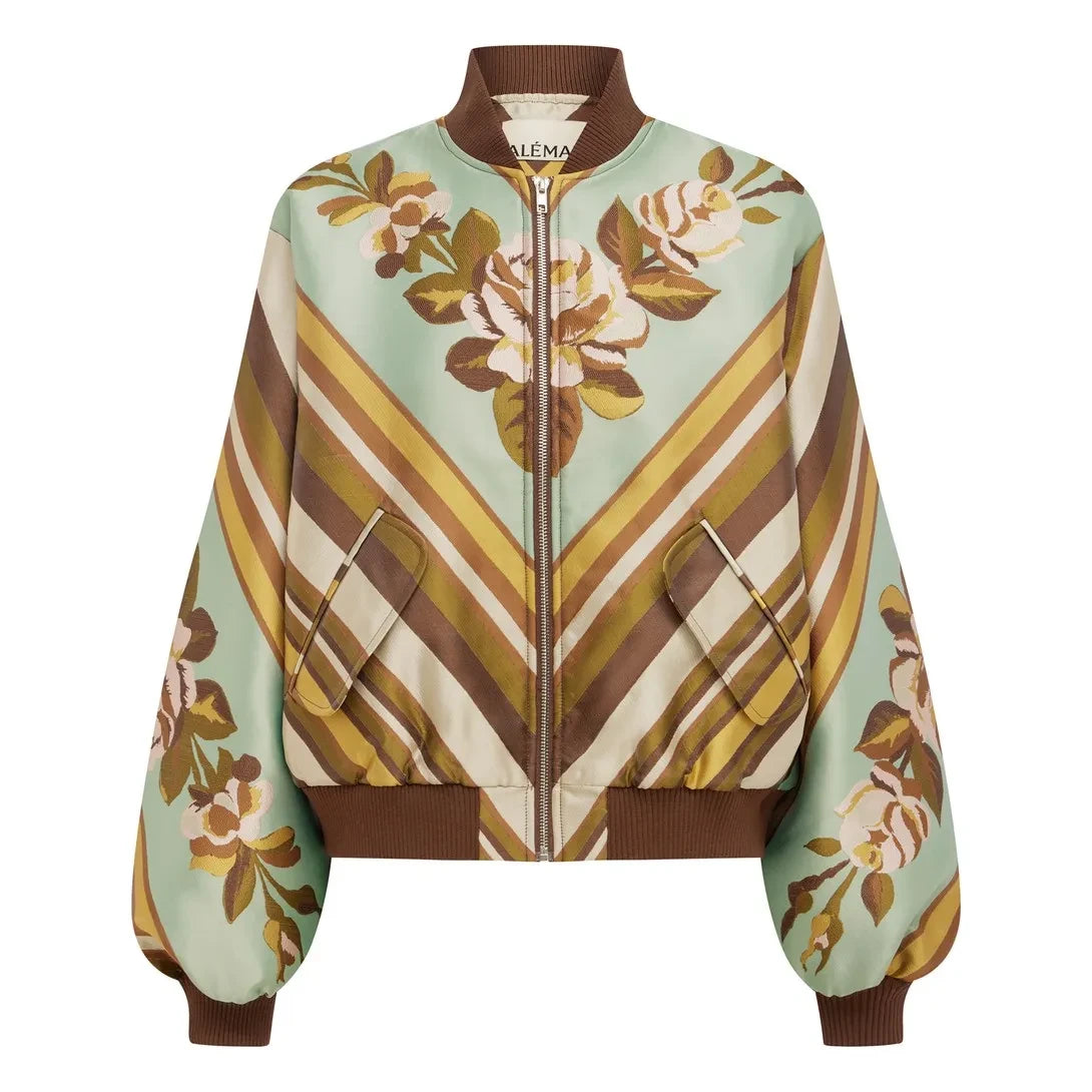 Alémais - Bomber La Rosa Jacquard | Brown