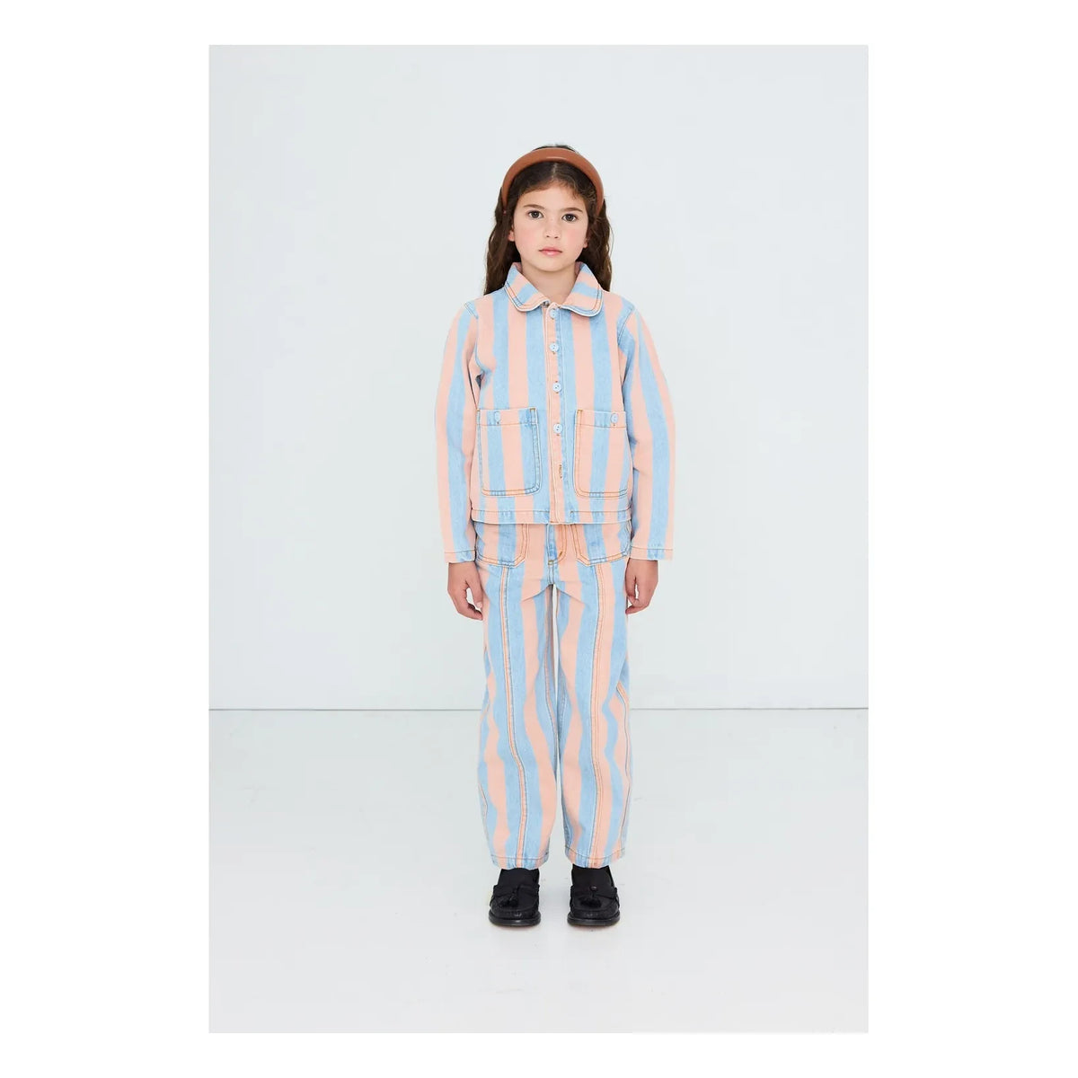 Tinycottons - Striped Jeans | Light Blue