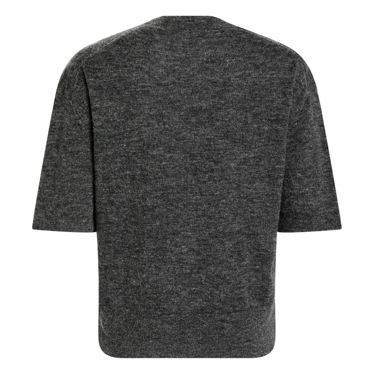 Pomandère - Short Sleeve Alpaca Sweater | Grey