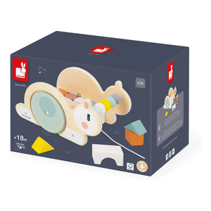 Janod - Cube Snail Pull Toy