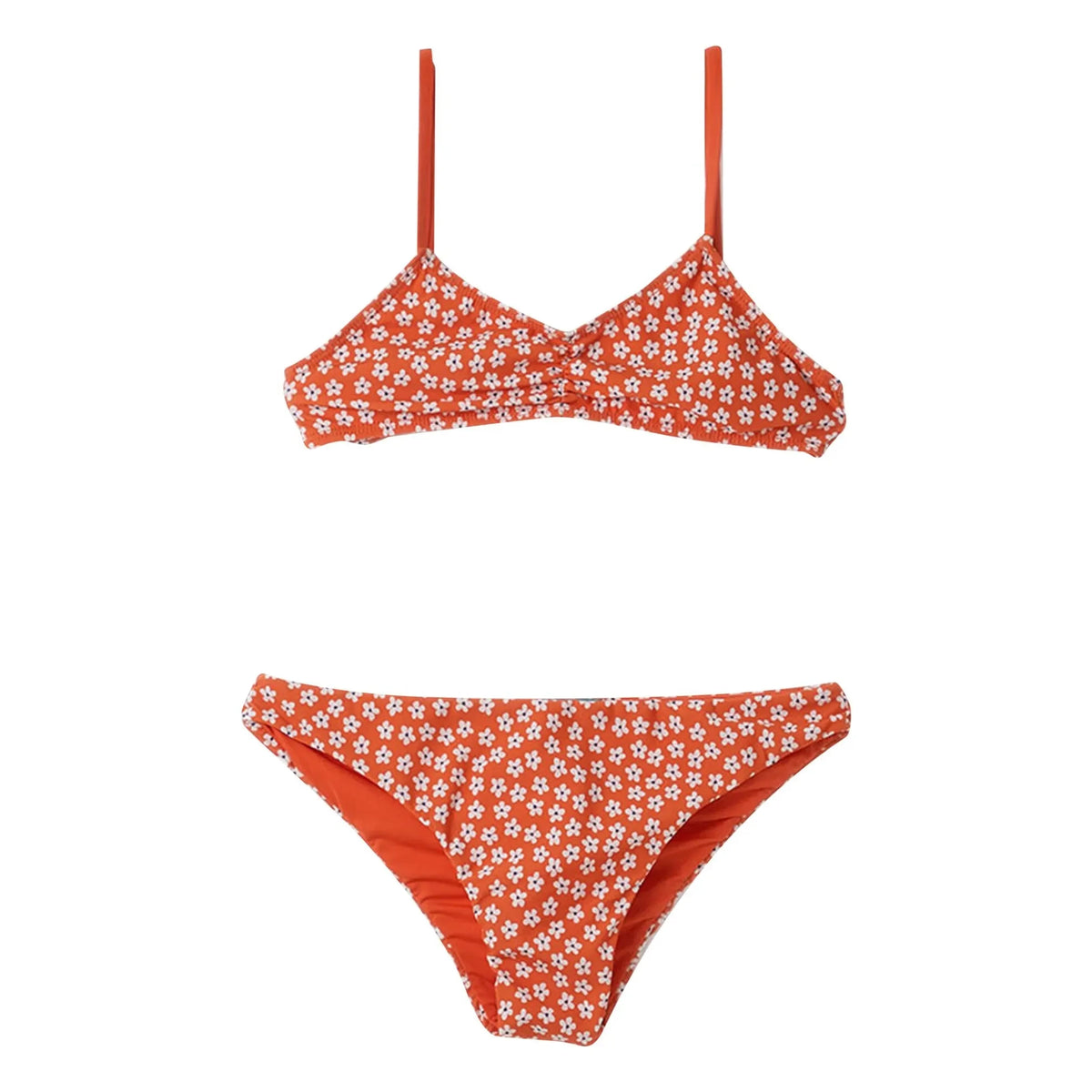 Fabula - 2-Piece Orange Floral Swimsuit | Orange