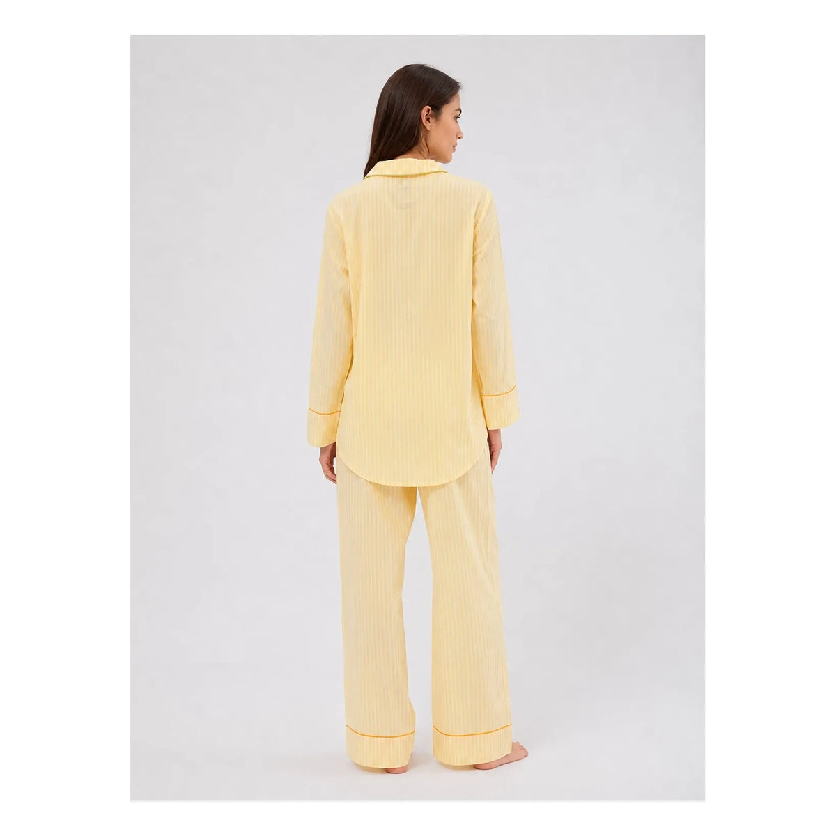 Folkloore - Striped Pajamas - Women's Collection | Pale yellow