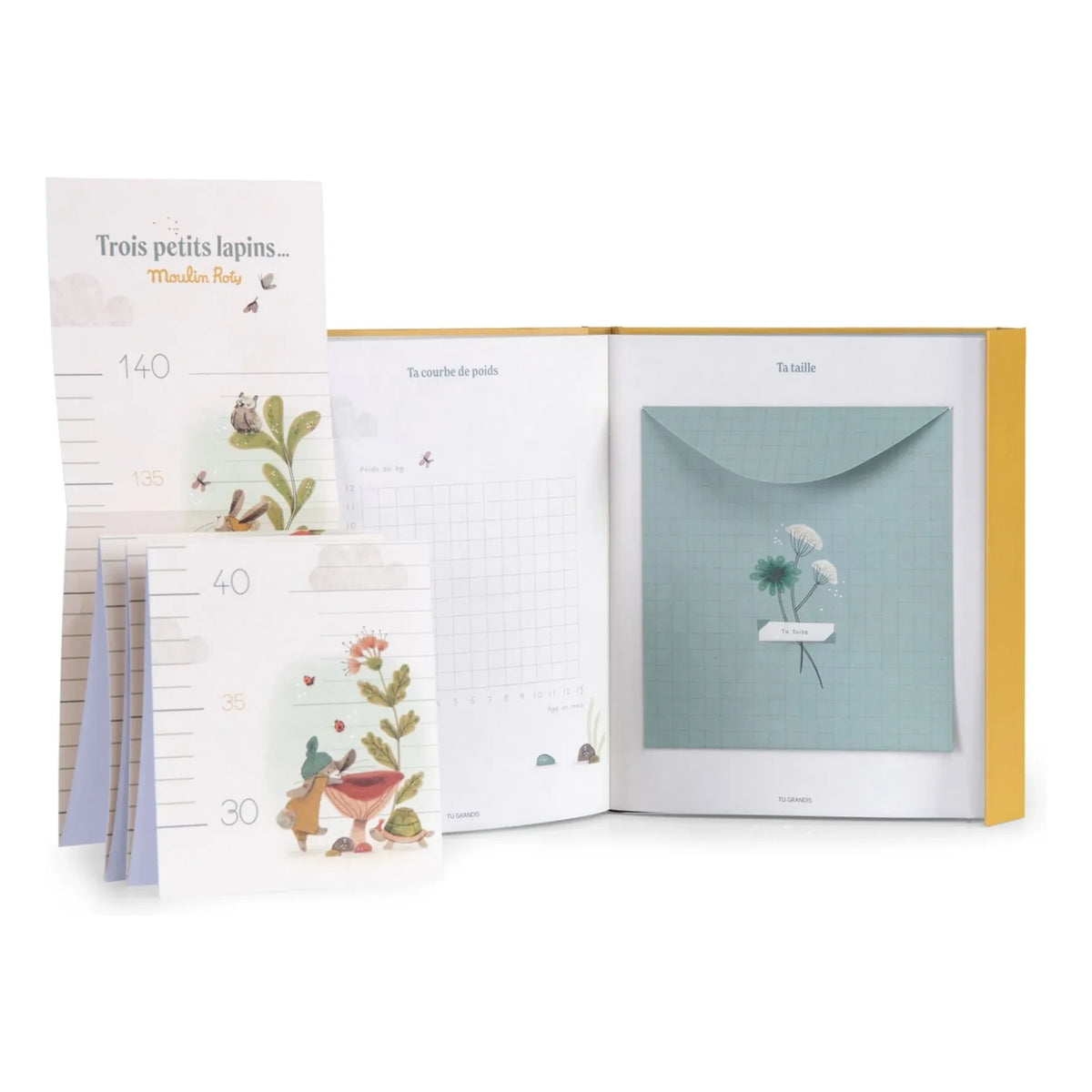 Moulin Roty - Birth Book - Trois petits lapins