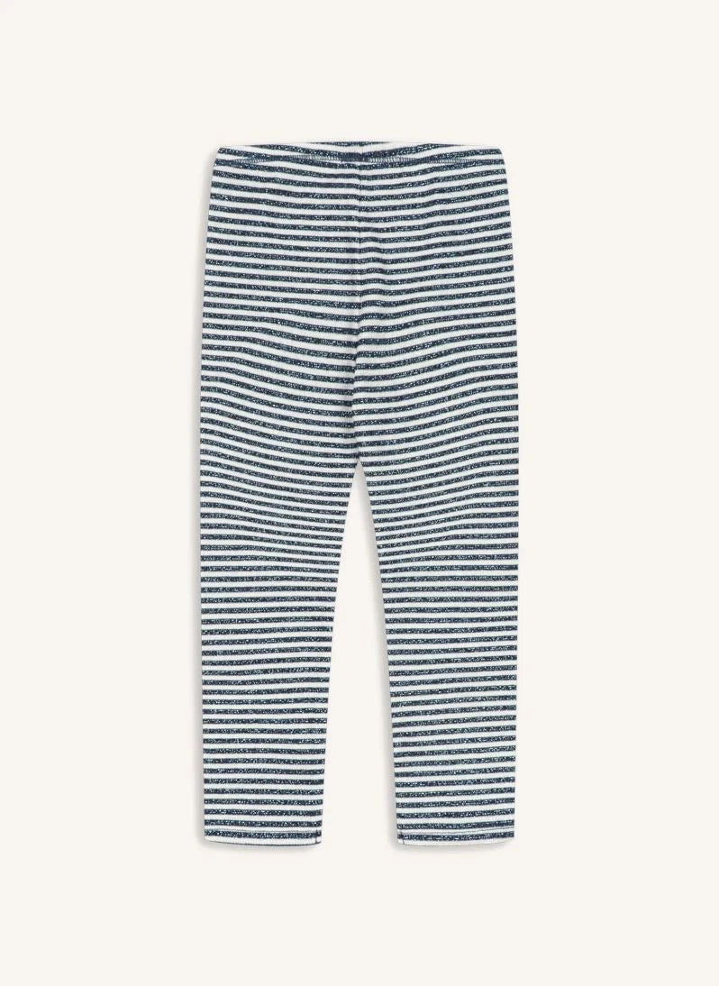 Konges Sløjd - Roli Shiny Striped Tights | Blue