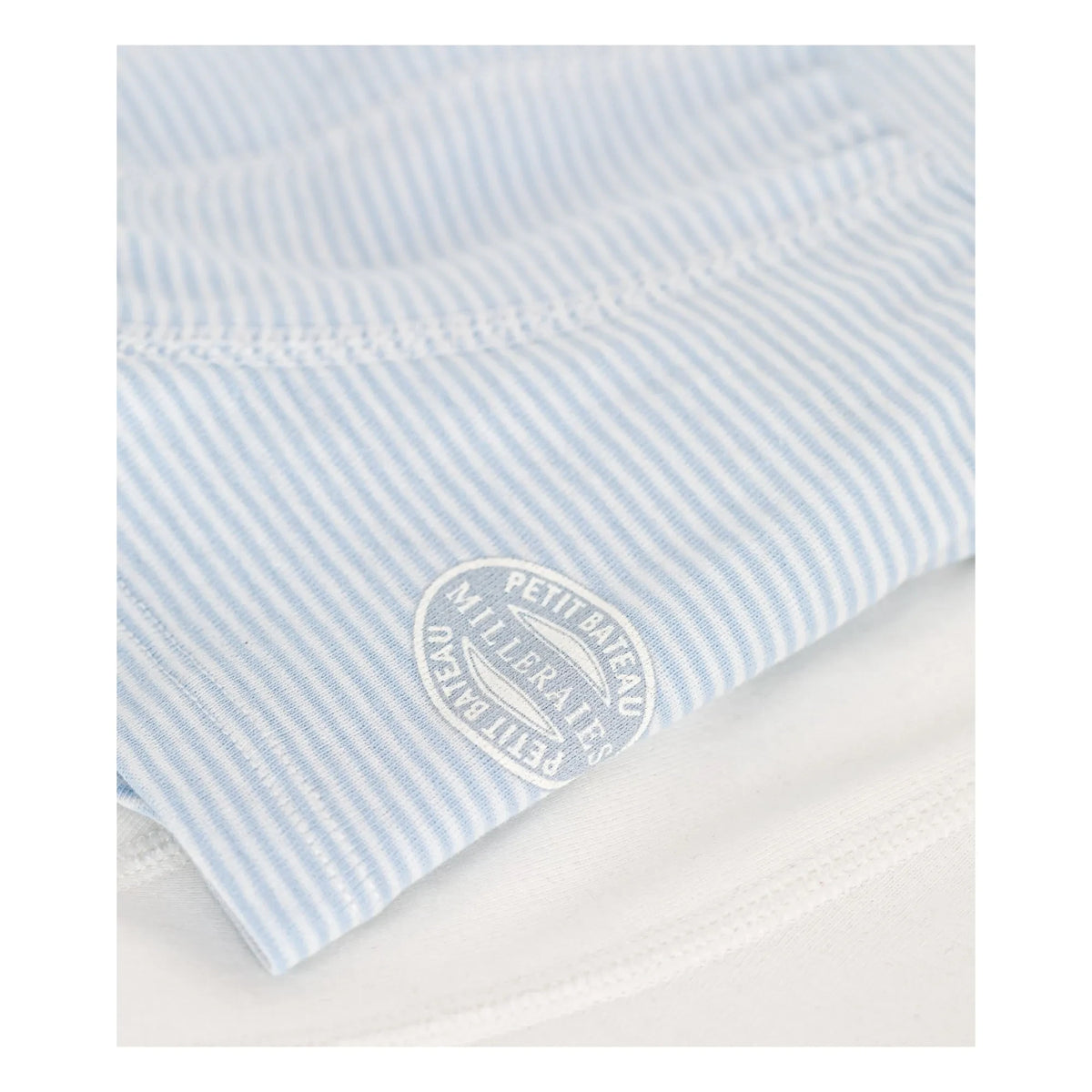 Petit Bateau - 2-pack Striped Organic Cotton Boxer Briefs | Light Blue