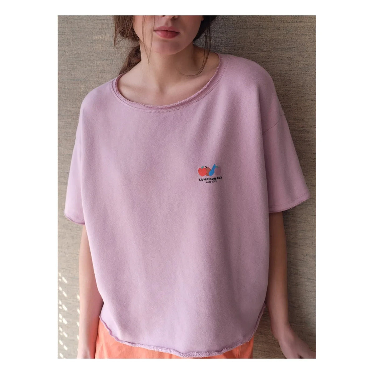 American Vintage - Atubay Cotton T-Shirt | Lychee Pink