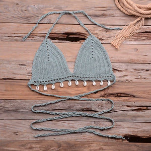 Jesminda - Knitted Sexy Shell Bikini Top