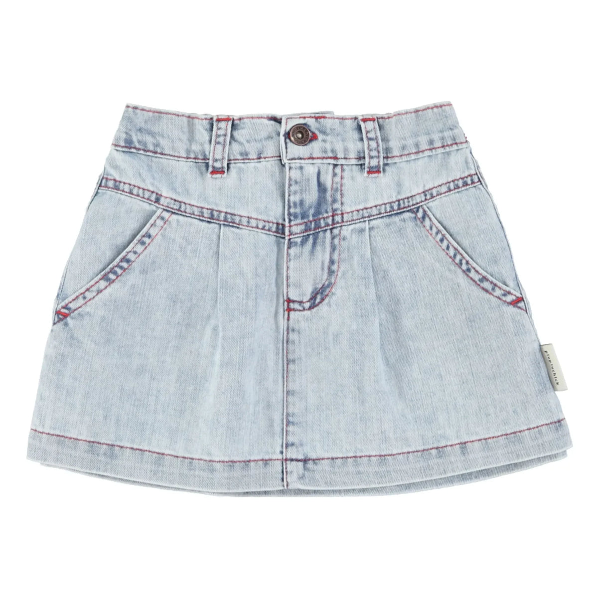 Piupiuchick - Washed Blue Denim Skirt