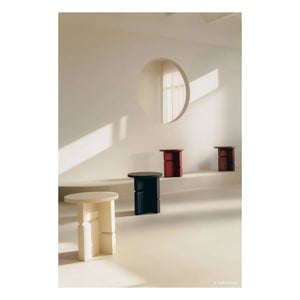 Nobodinoz - Apricot Painted Wooden Side Table | Ivory