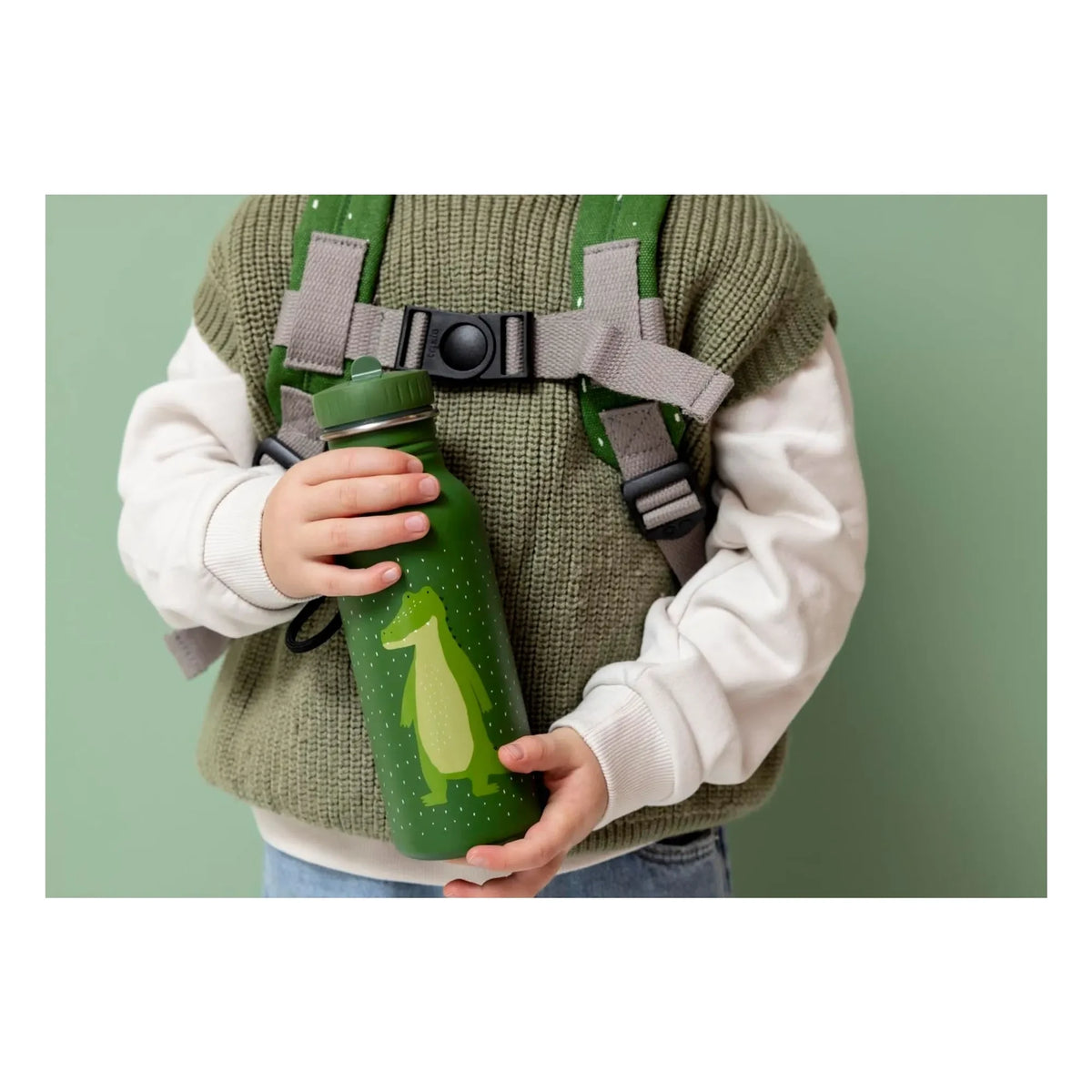 Trixie - Mr. Alligator 500 ml Water Bottle | Green