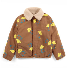 Bobo Choses - Reversible Sherpa Jacket Made from Recycled Fibers | Brown
