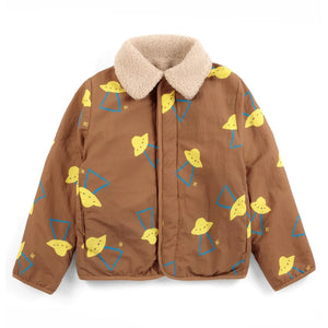 Bobo Choses - Reversible Sherpa Jacket Made from Recycled Fibers | Brown