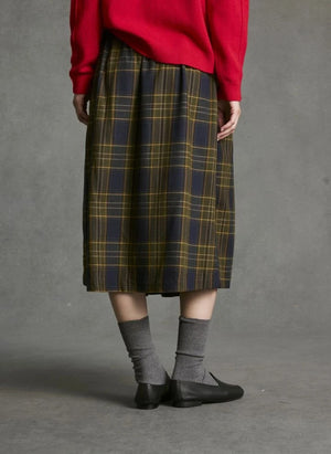 Hod - Leonora Checked Skirt | Khaki