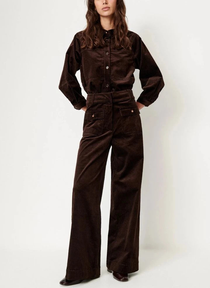 Sessùn - Leotown organic cotton blouse | Brown