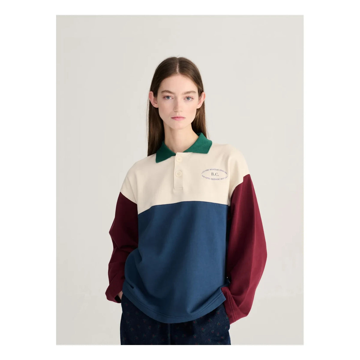 Bobo Choses - Mystery BC Cotton polo shirt | Ecru