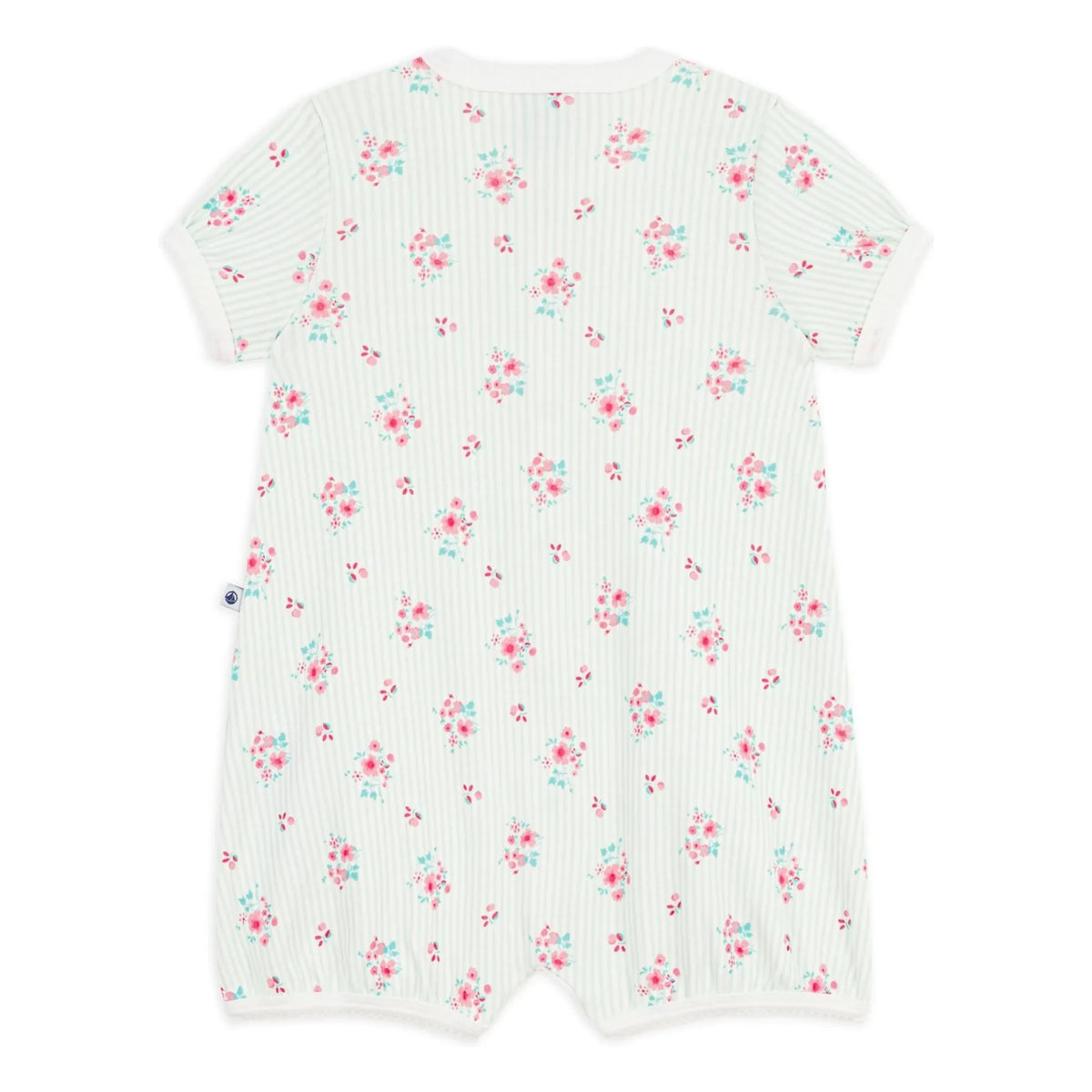 Petit Bateau - Organic Cotton Floral Pattern Pajama Underwear | White