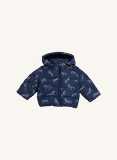 Stella McCartney Kids - Horse Puffer Jacket | Dark Blue