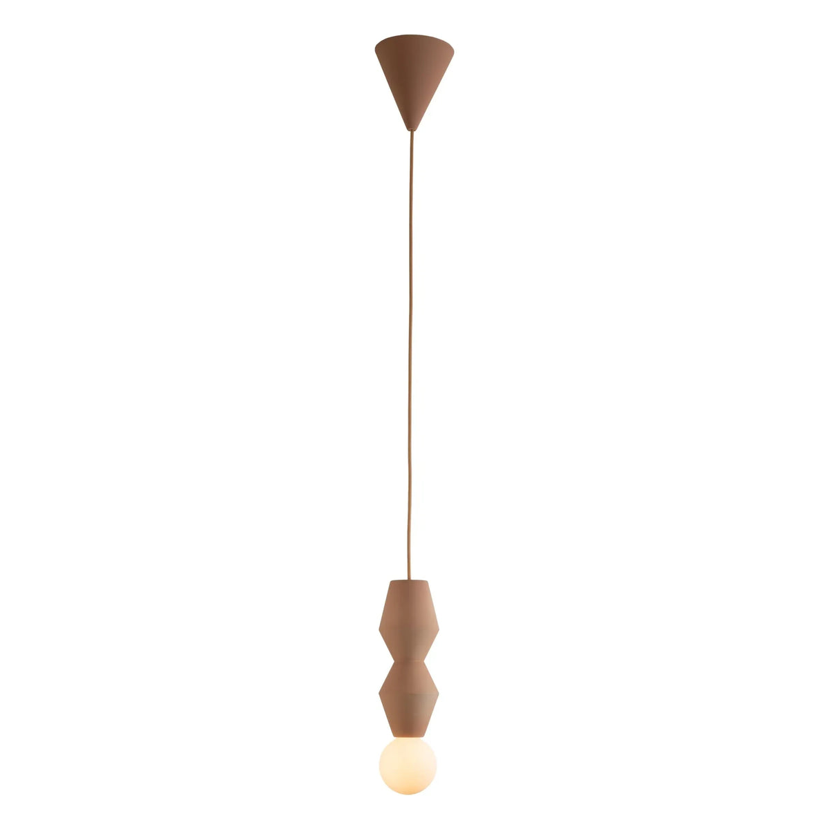 Schneid Studio - Stucco 2 Ceramic Pendant Lamp | Brown
