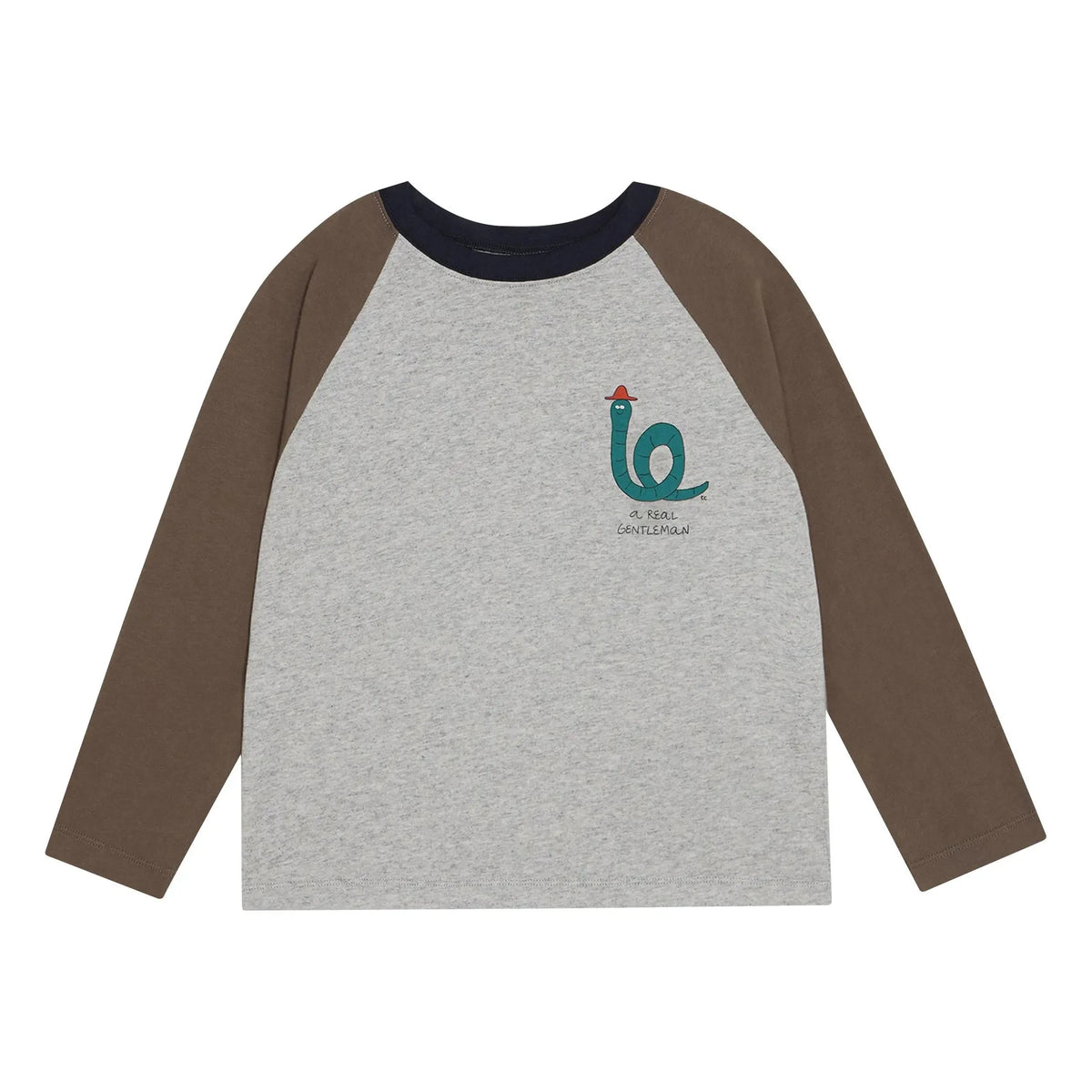 The Campamento - Color Blocked Snake T-Shirt | Grey Melange