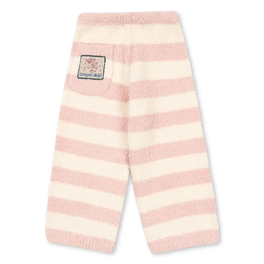 Konges Sløjd - Soft Striped Fleece Lined Trousers | Pink