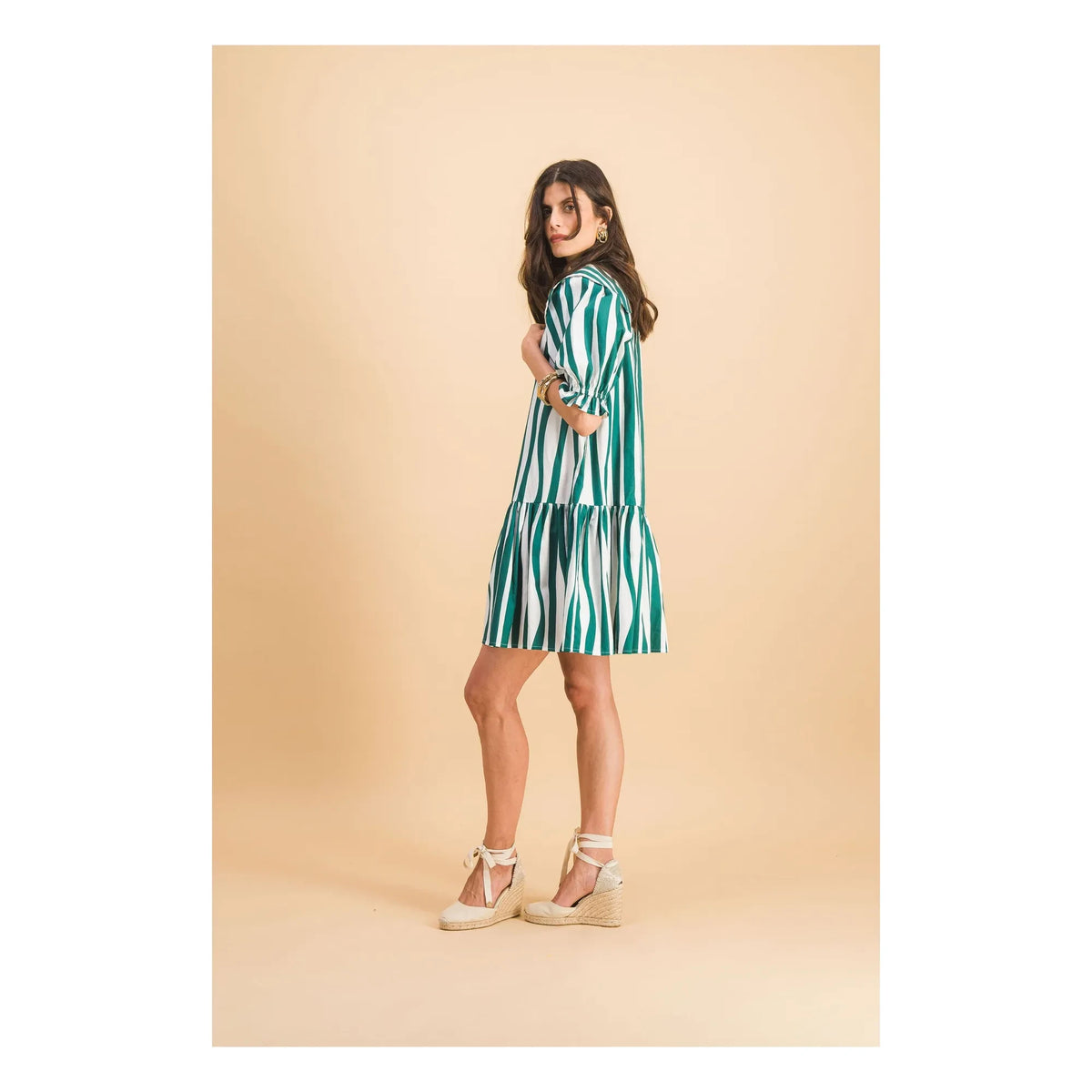 Elise Chalmin - Chloebe Cotton Dress | Green