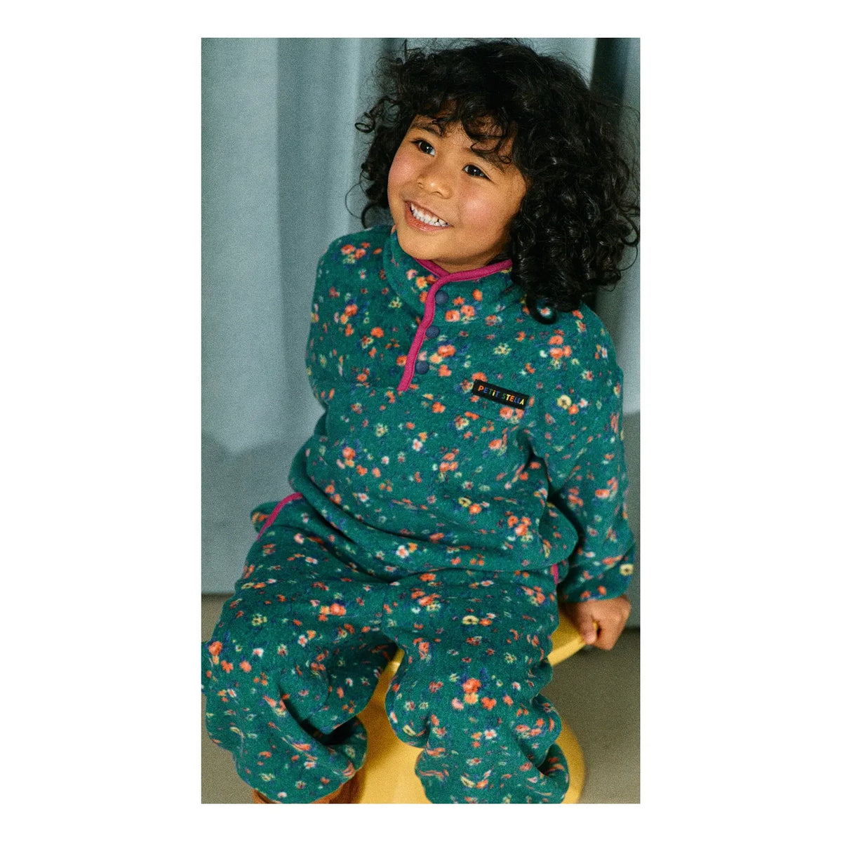 Petit Stella - Floral Fleece Set | Green