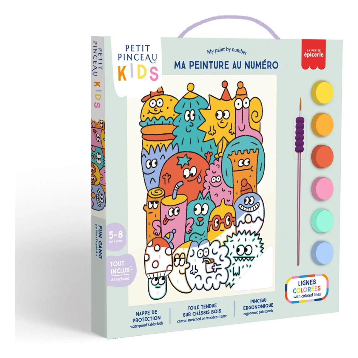 La Petite Épicerie - Numbered children's coloring set - Fun Gang