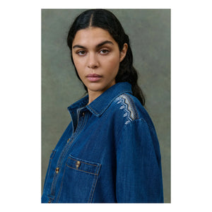 Louise Misha - Ylayana Denim Shirt - Women's Collection | Blue