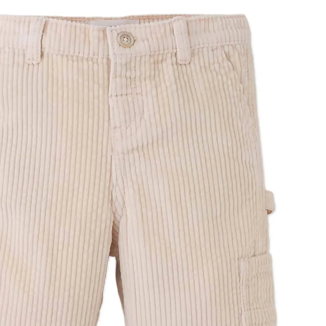 Gingersnaps - Carmine Velvet Baby Pants | Beige