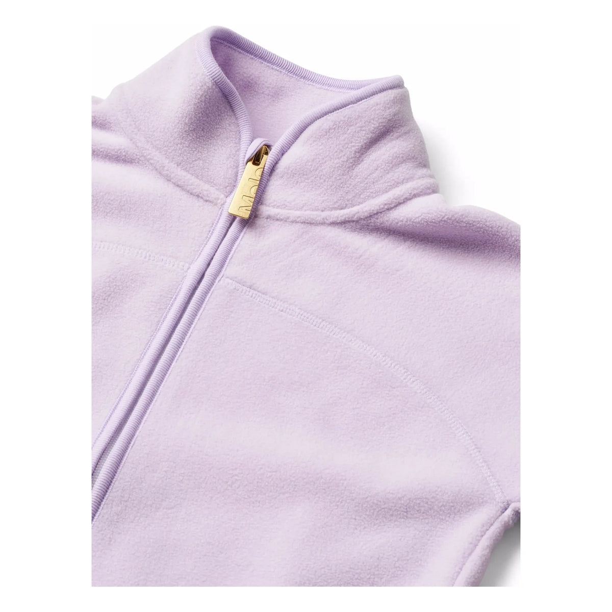 Molo - Ulani Zippered Sweatshirt Flowers Recycled Fibers | Lilac