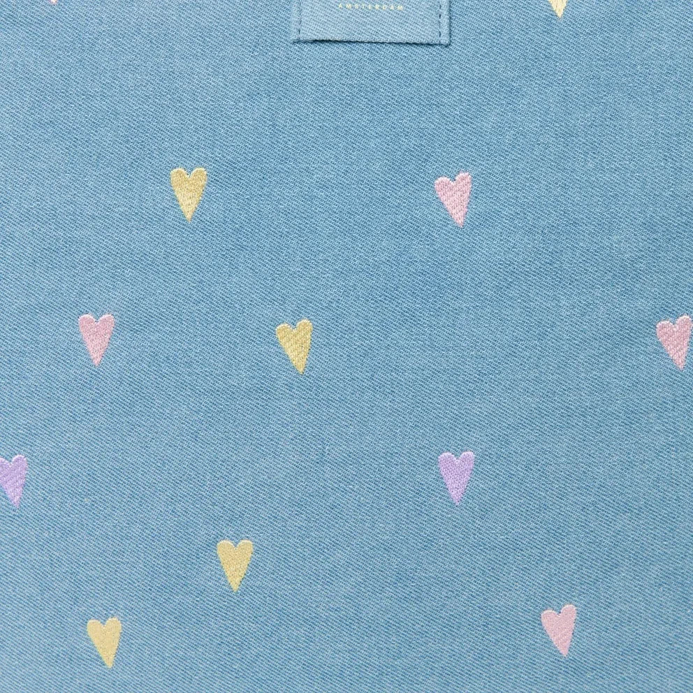 Studio Noos - Hearts Denim Baby Diaper Bag