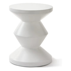 Pols Potten - Zig Zag Outdoor Stool | White