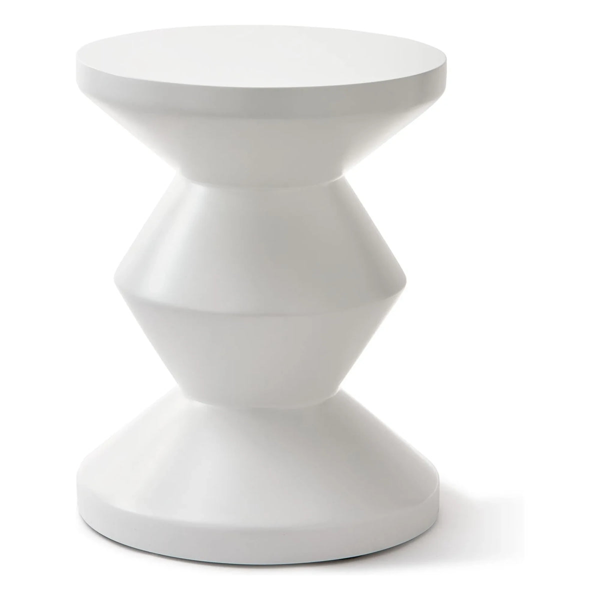 Pols Potten - Zig Zag Outdoor Stool | White