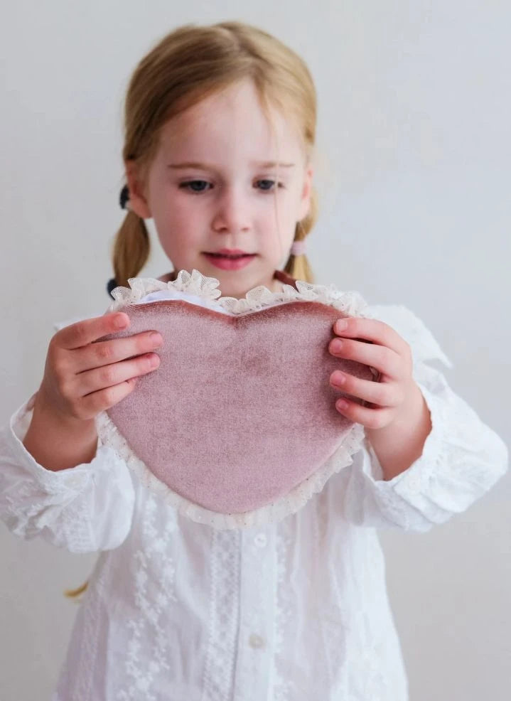 Mimi & Lula - Velvet Heart Bag | Pink