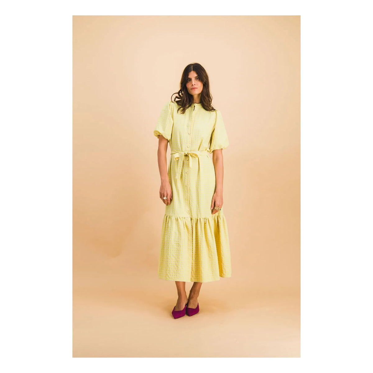 Elise Chalmin - Clémence Cotton Dress | Green